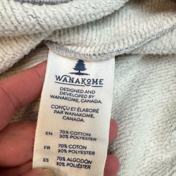 Wanakome Women’s Betty Quarter Zip Gray Mint ColorBlock Sweatshirt Size Large - Picture 8 of 11